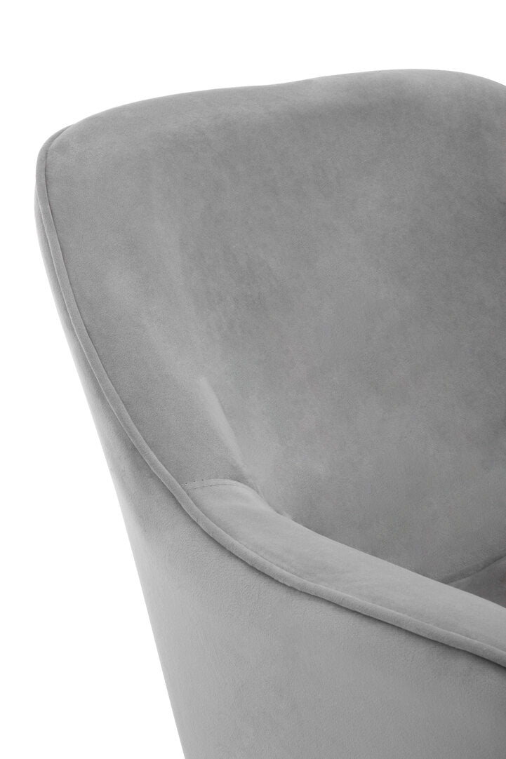 Vienna Grey Velvet Chair