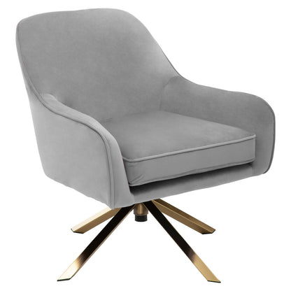 Vienna Grey Velvet Chair