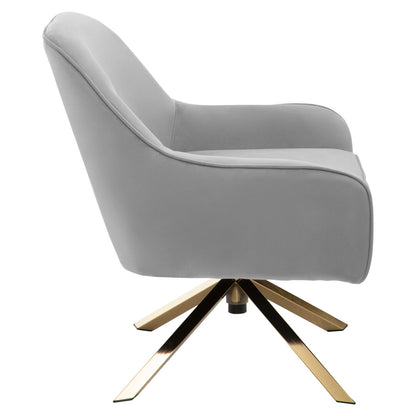 Vienna Grey Velvet Chair