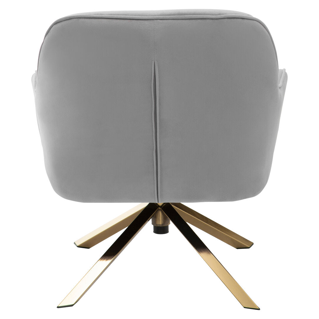 Vienna Grey Velvet Chair