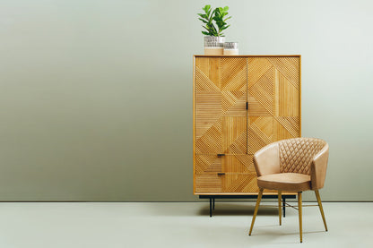 Granada Natural Finish Cabinet with Drawers