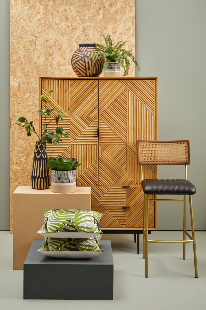 Granada Natural Finish Cabinet with Drawers