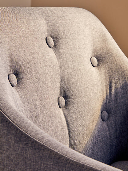 Florence Tufted Grey And Black Home Office Chair