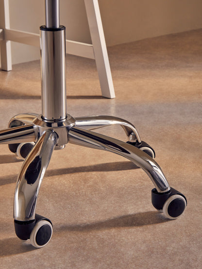 Aurora Black Home Office Chair with Curved Back