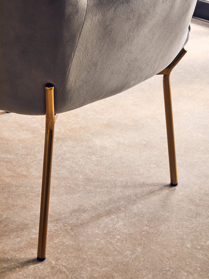 Richmond Grey Velvet Chair