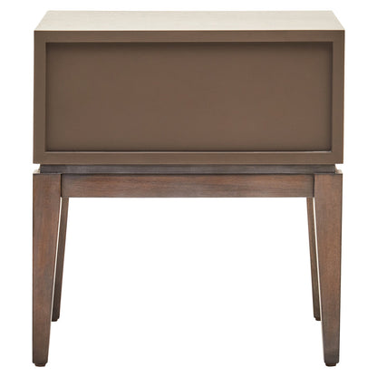 Vienna One Drawer Antique Grey Side Table