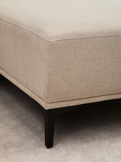 Cambridge 3 Seat Natural Fabric Right Chaise Sofa