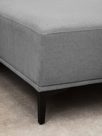 Cambridge 3 Seat Grey Fabric Right Chaise Sofa