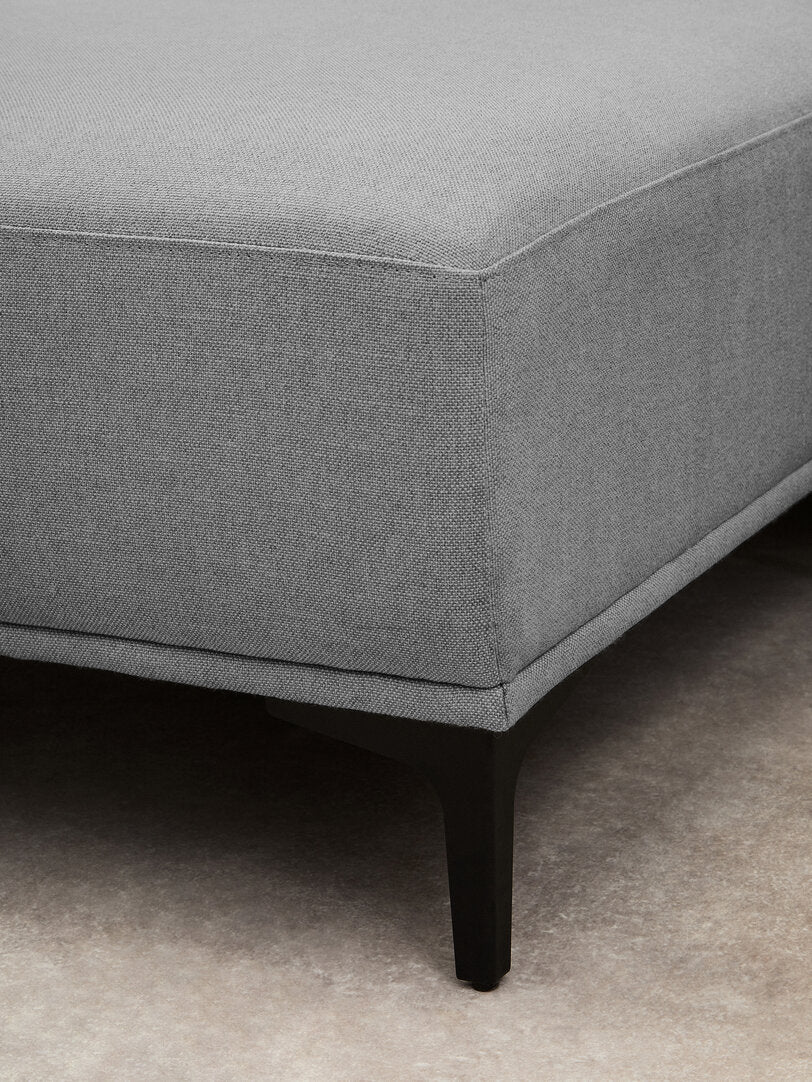 Cambridge 3 Seat Grey Fabric Left Chaise Sofa