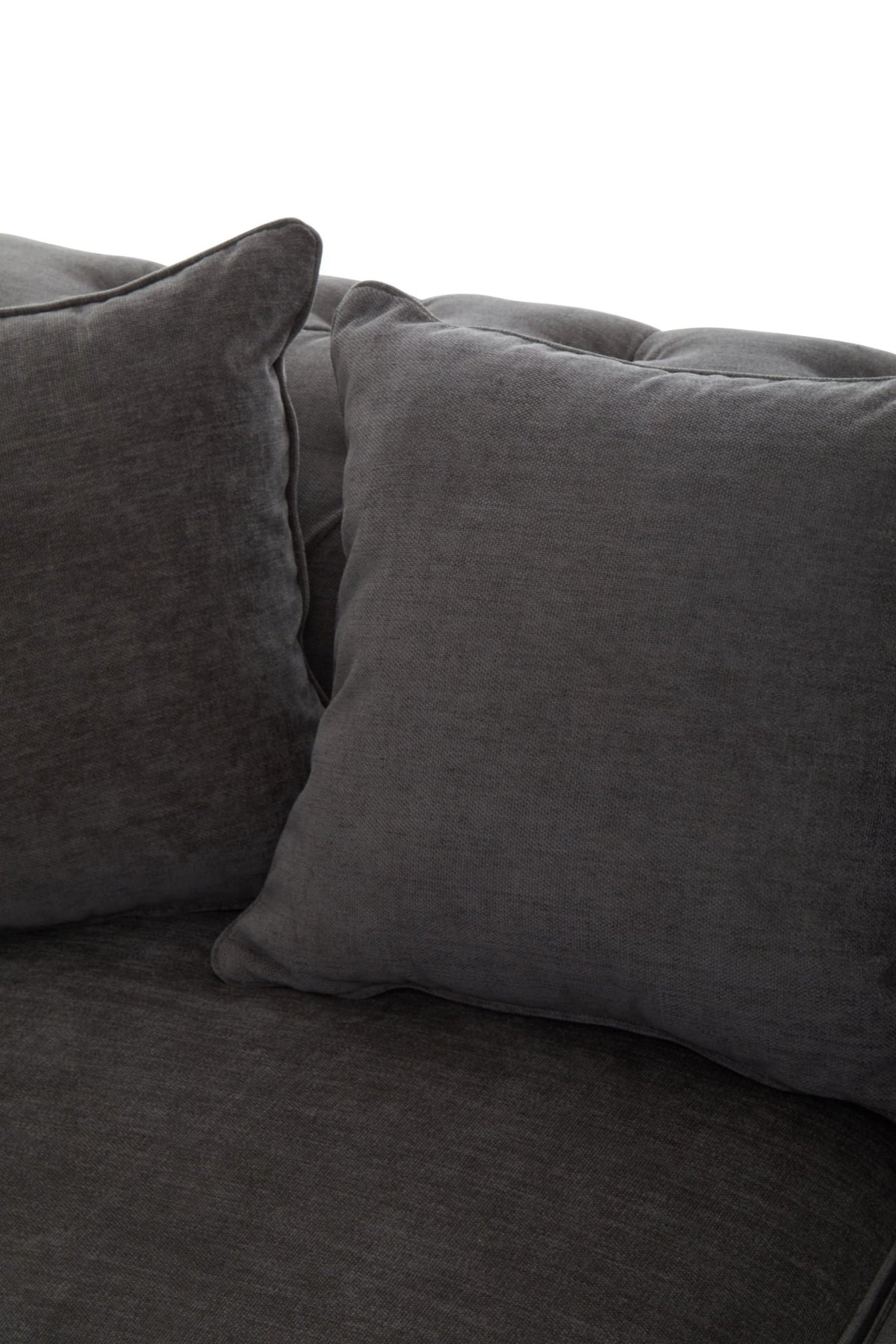 Turin Grey Fabric 3 Seater Sofa
