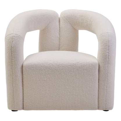 Matlock Ivory Boucle Effect Statement Chair