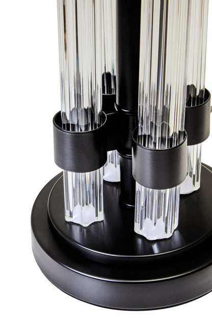 Lincoln Matte Black and Ivory Table Lamp