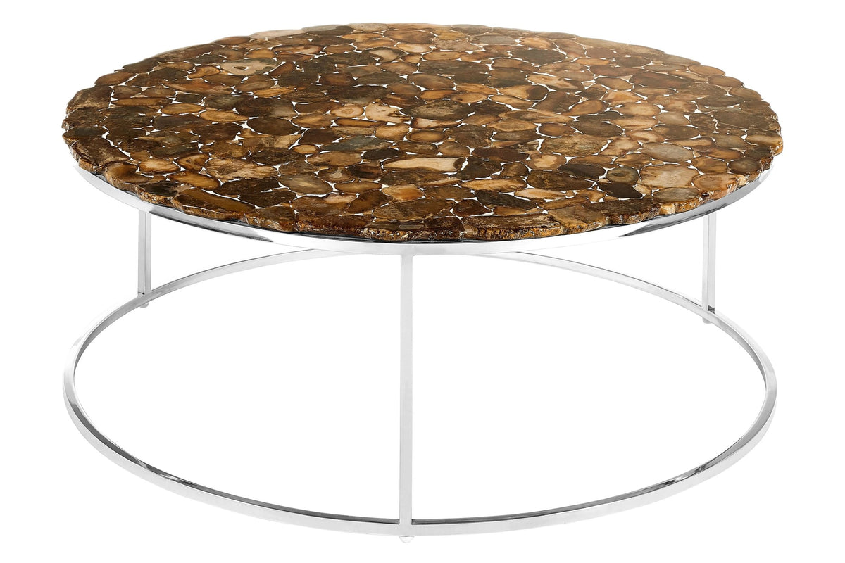 Somerton Agate Top Round Coffee Table