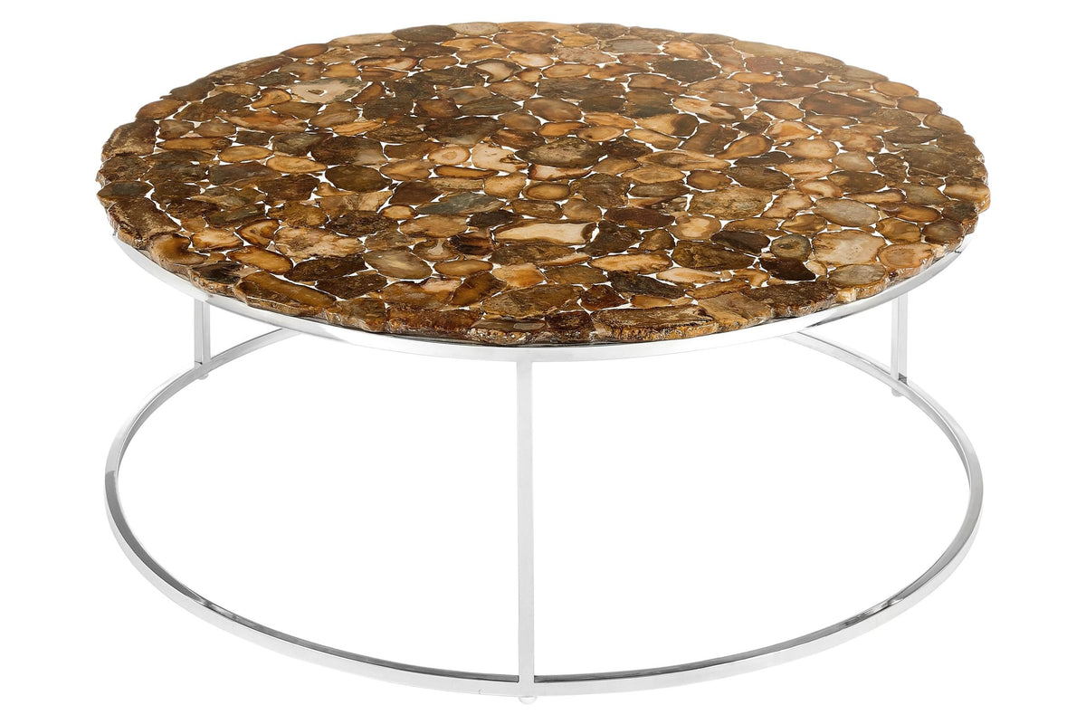 Somerton Agate Top Round Coffee Table