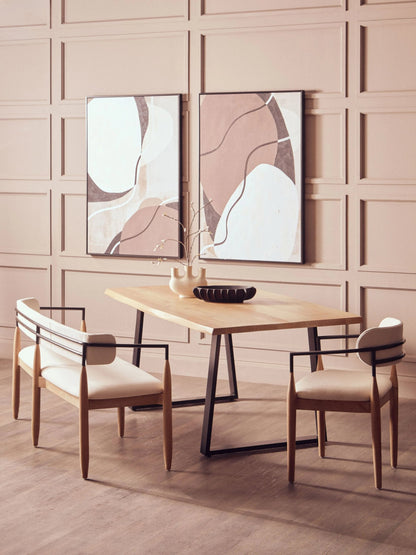 Seaford Mango Wood Live Edge Rectangular Dining Table