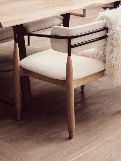Seaford Mango Wood Live Edge Rectangular Dining Table
