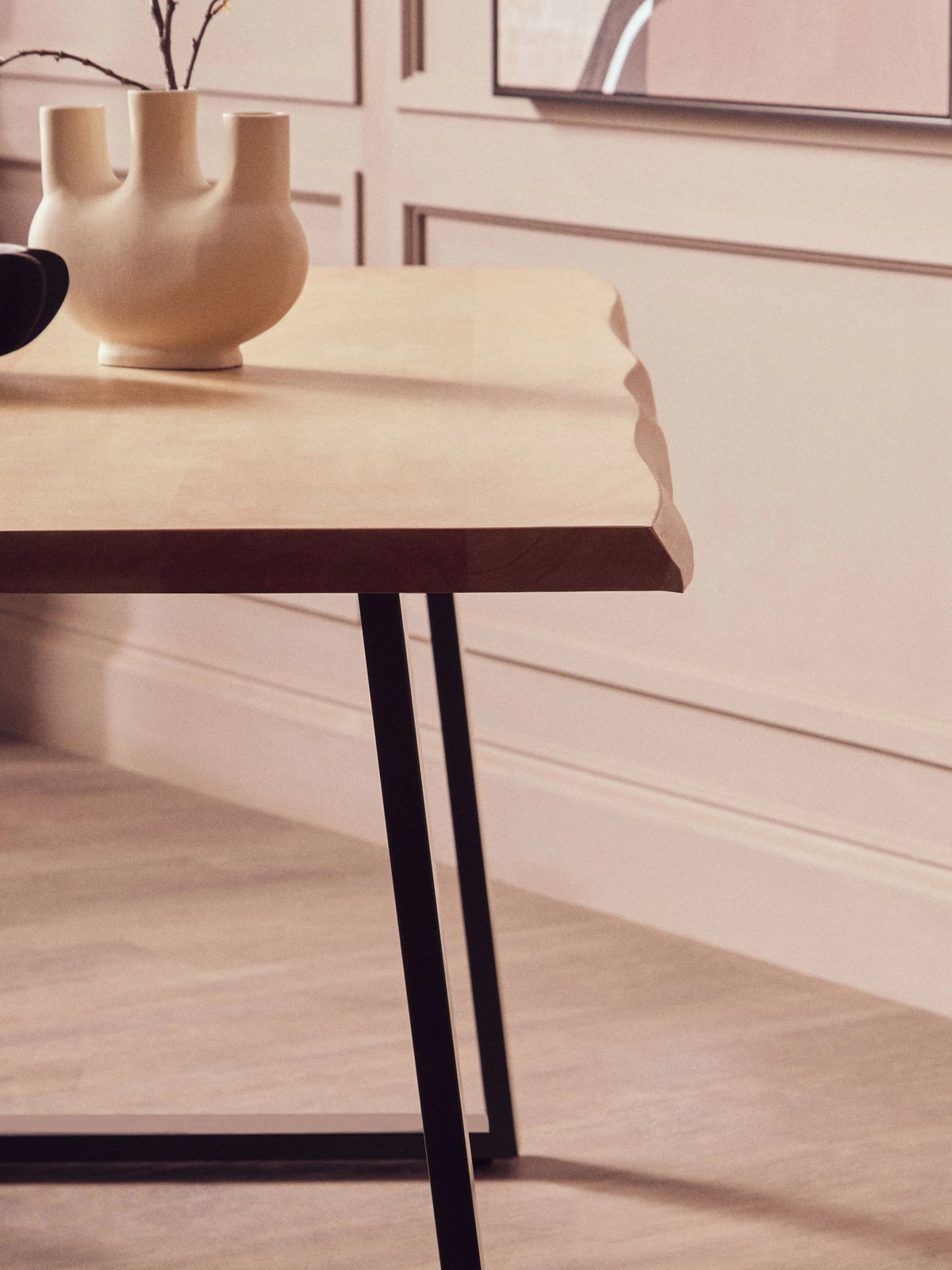 Seaford Mango Wood Live Edge Rectangular Dining Table