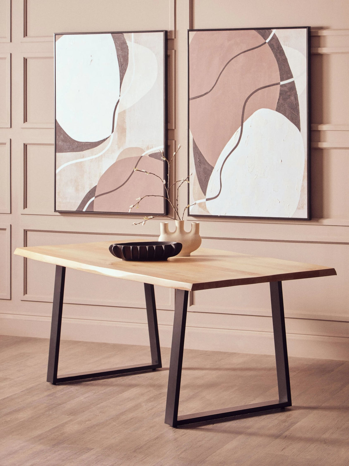 Seaford Mango Wood Live Edge Rectangular Dining Table