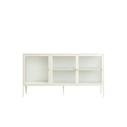 Ashford Metal Fluted Glass Door Sideboard 