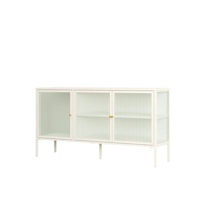 Ashford Metal Fluted Glass Door Sideboard 