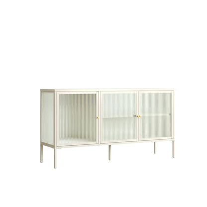 Ashford Metal Fluted Glass Door Sideboard 