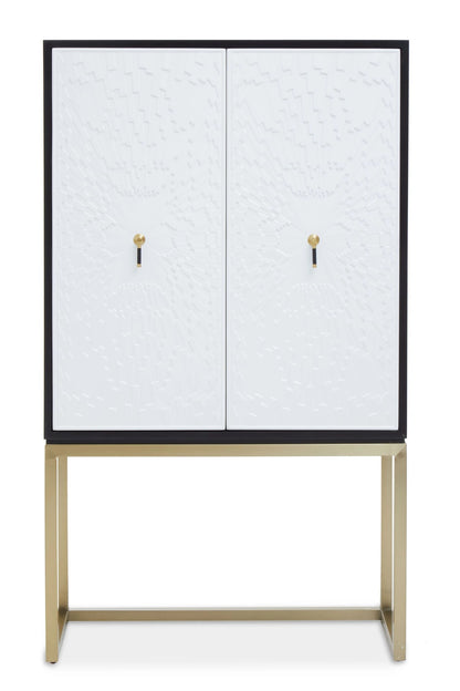 Cambridge Black and White Two Door Cabinet