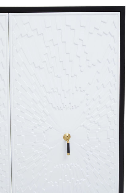 Cambridge Black and White Two Door Cabinet