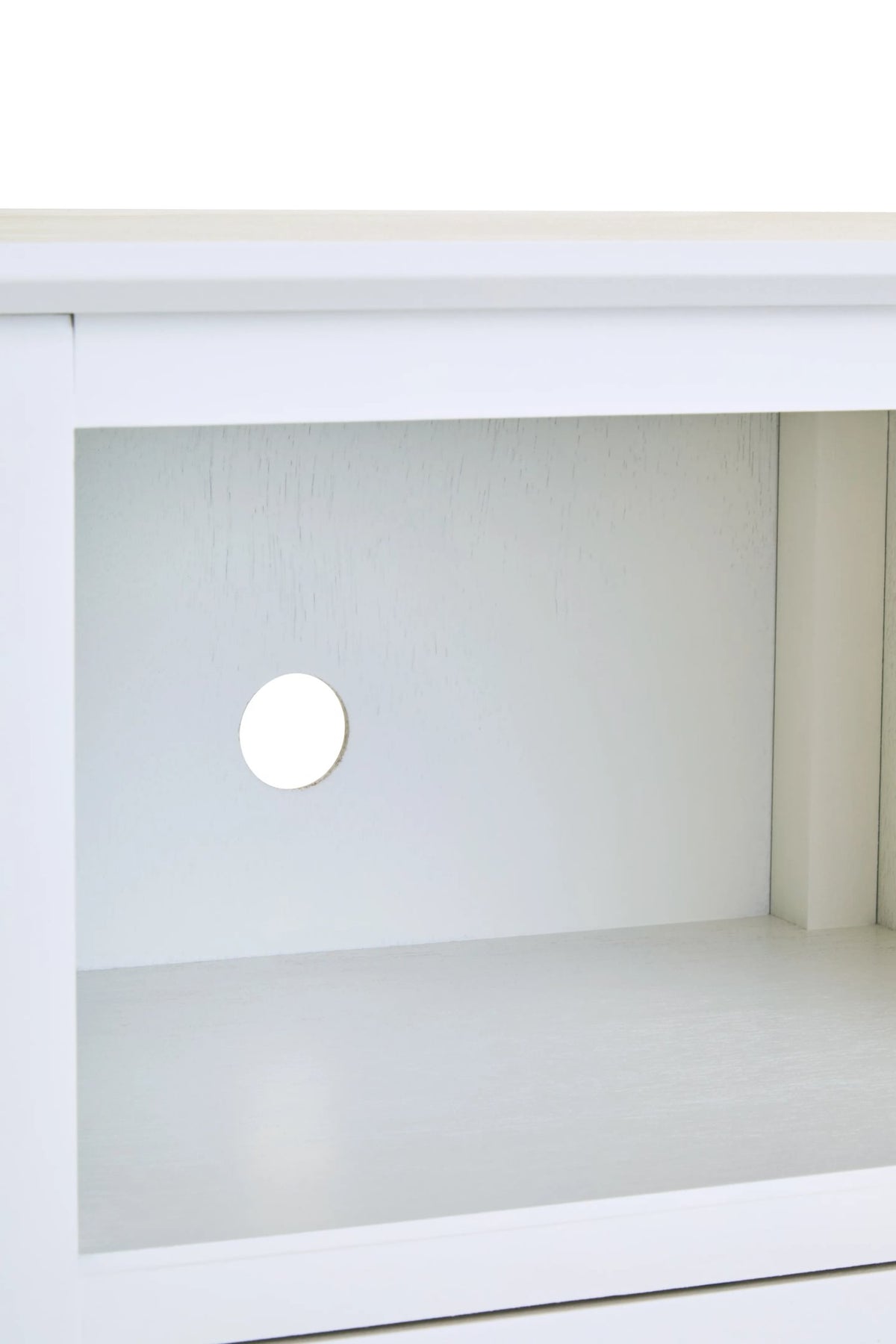 Savoy Two Drawer Wooden Side Table #colour_white