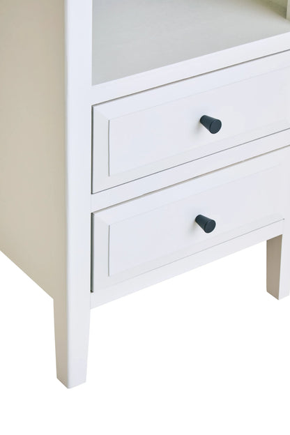 Savoy Two Drawer Wooden Side Table 