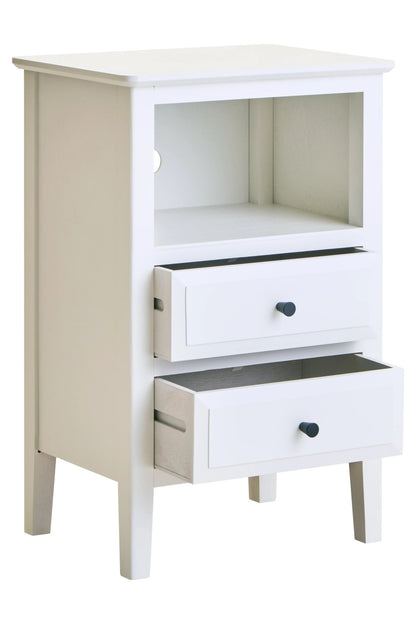Savoy Two Drawer Wooden Side Table 