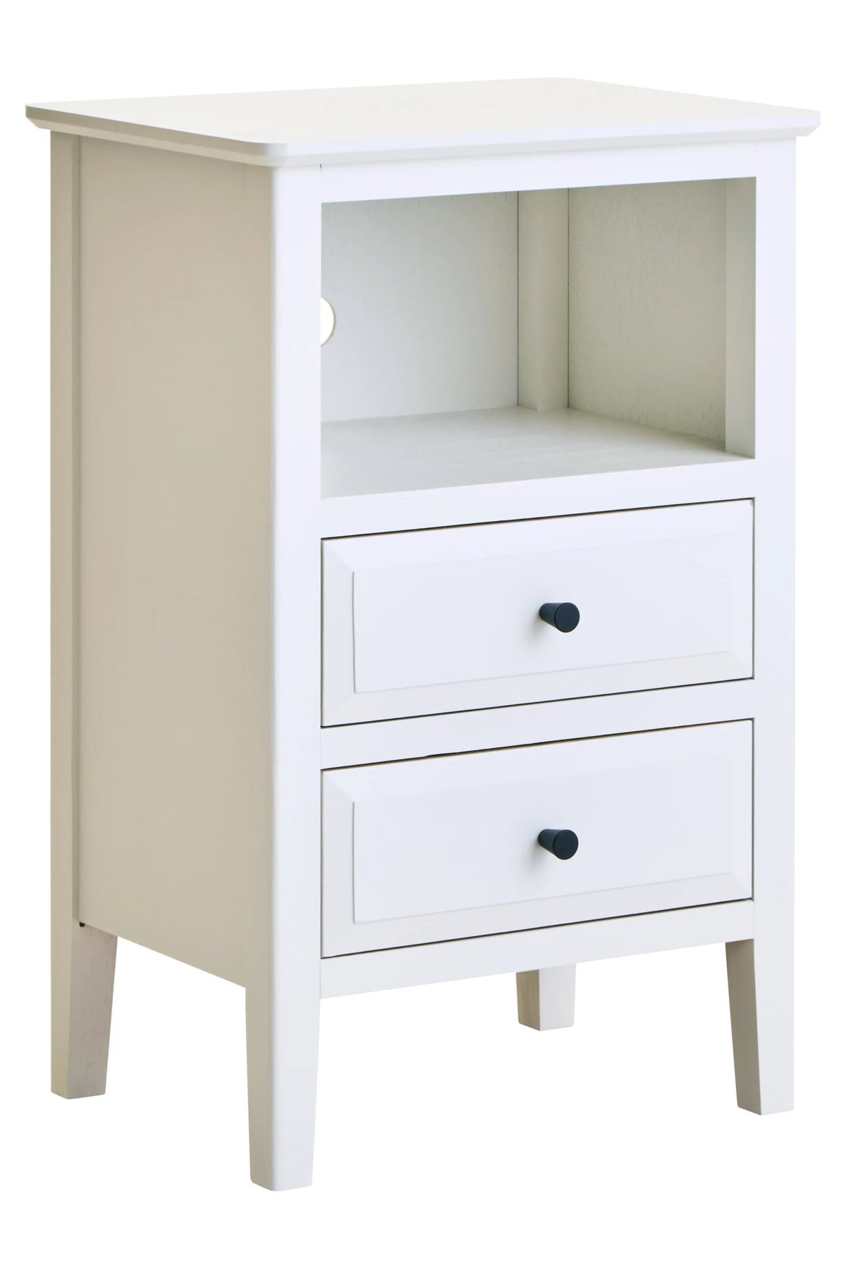 Savoy Two Drawer Wooden Side Table 