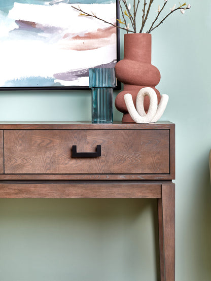 Vienna Two Drawer Antique Grey Console Table