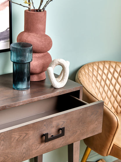 Vienna Two Drawer Antique Grey Console Table