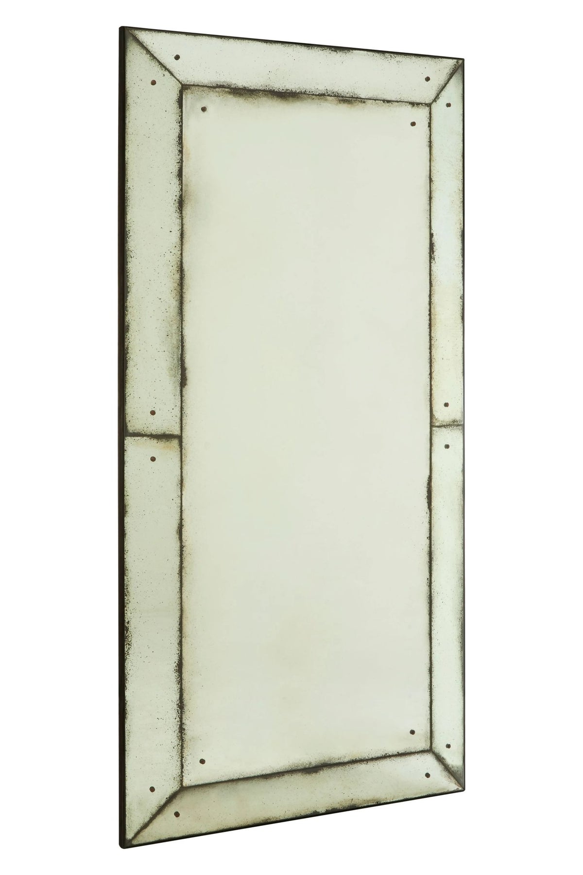 Bowness Antique Effect Bevelled Edge Full Length Wall Mirror