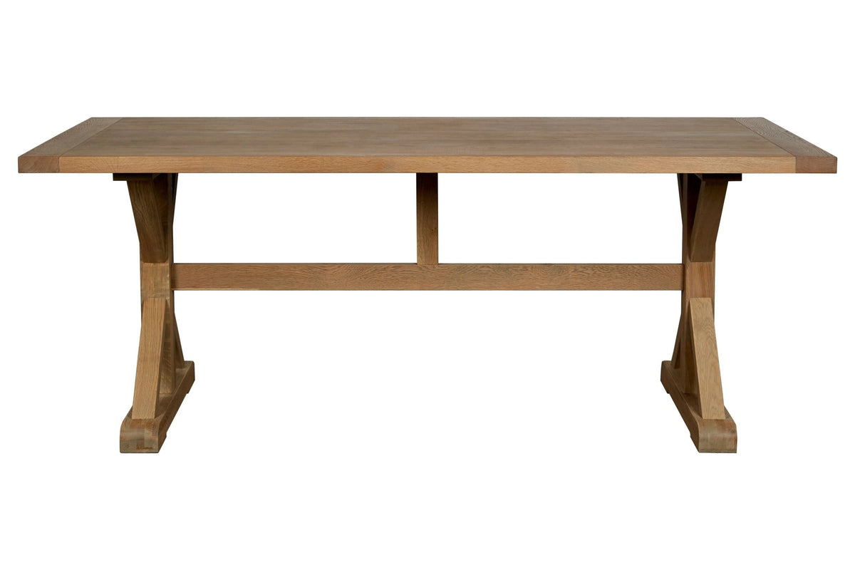 Cannes Grey Finish Oak Wood Dining Table