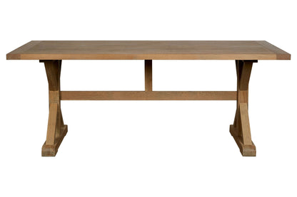 Cannes Grey Finish Oak Wood Dining Table