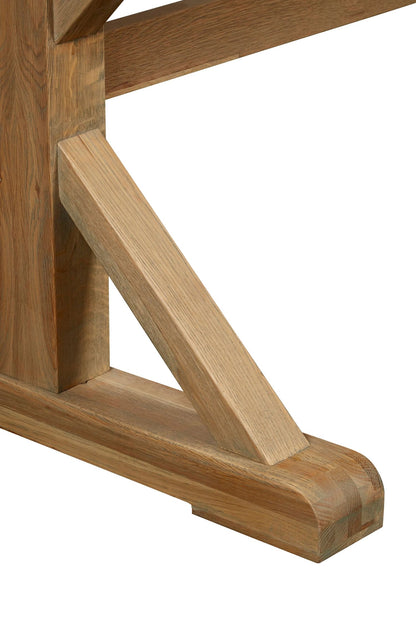 Cannes Grey Finish Oak Wood Dining Table