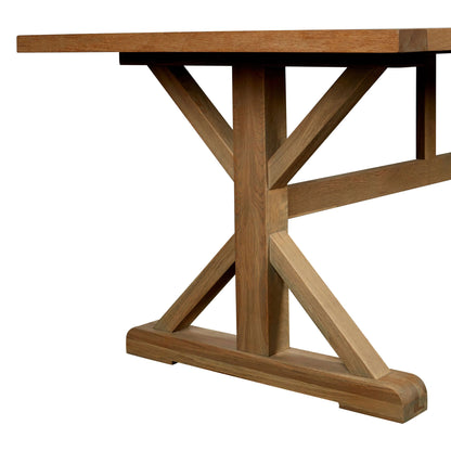 Cannes Grey Finish Oak Wood Dining Table