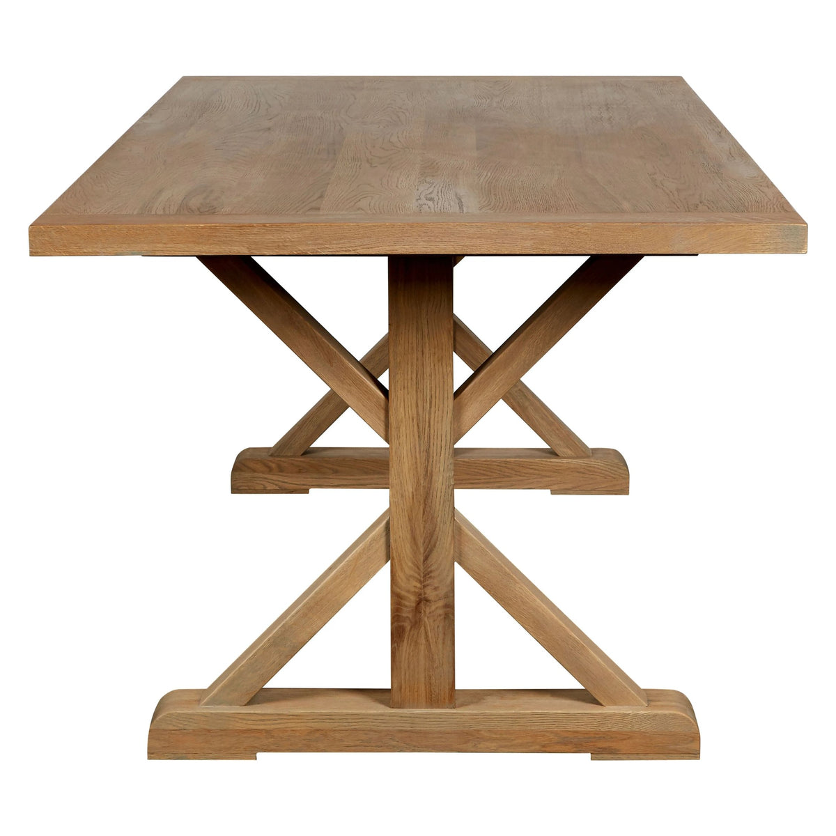 Cannes Grey Finish Oak Wood Dining Table