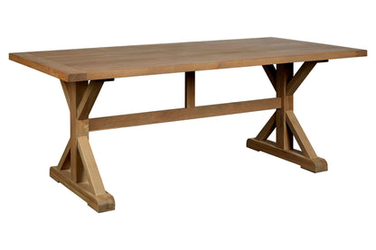 Cannes Grey Finish Oak Wood Dining Table