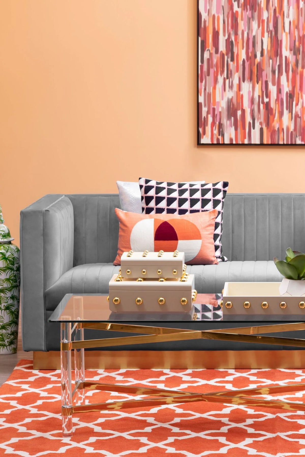 Knutsford Grey Velvet 3 Seat Sofa