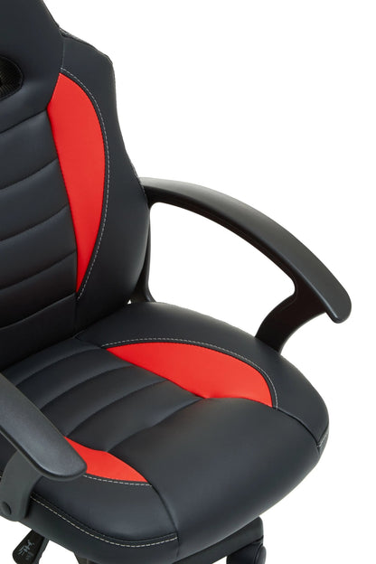 Crediton Black and Red Home Office Or Gaming Chair