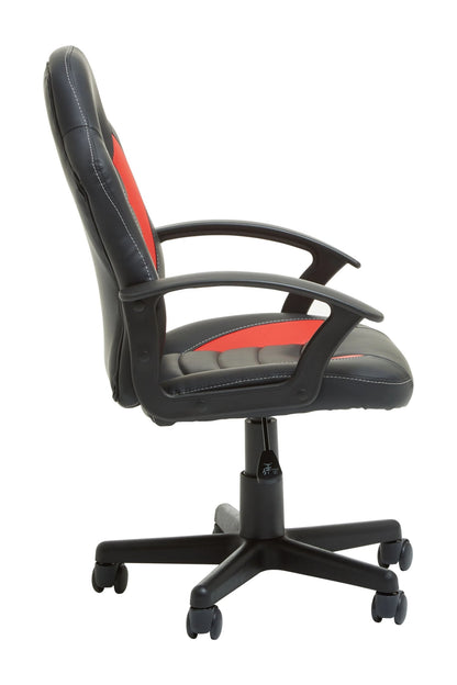 Crediton Black and Red Home Office Or Gaming Chair