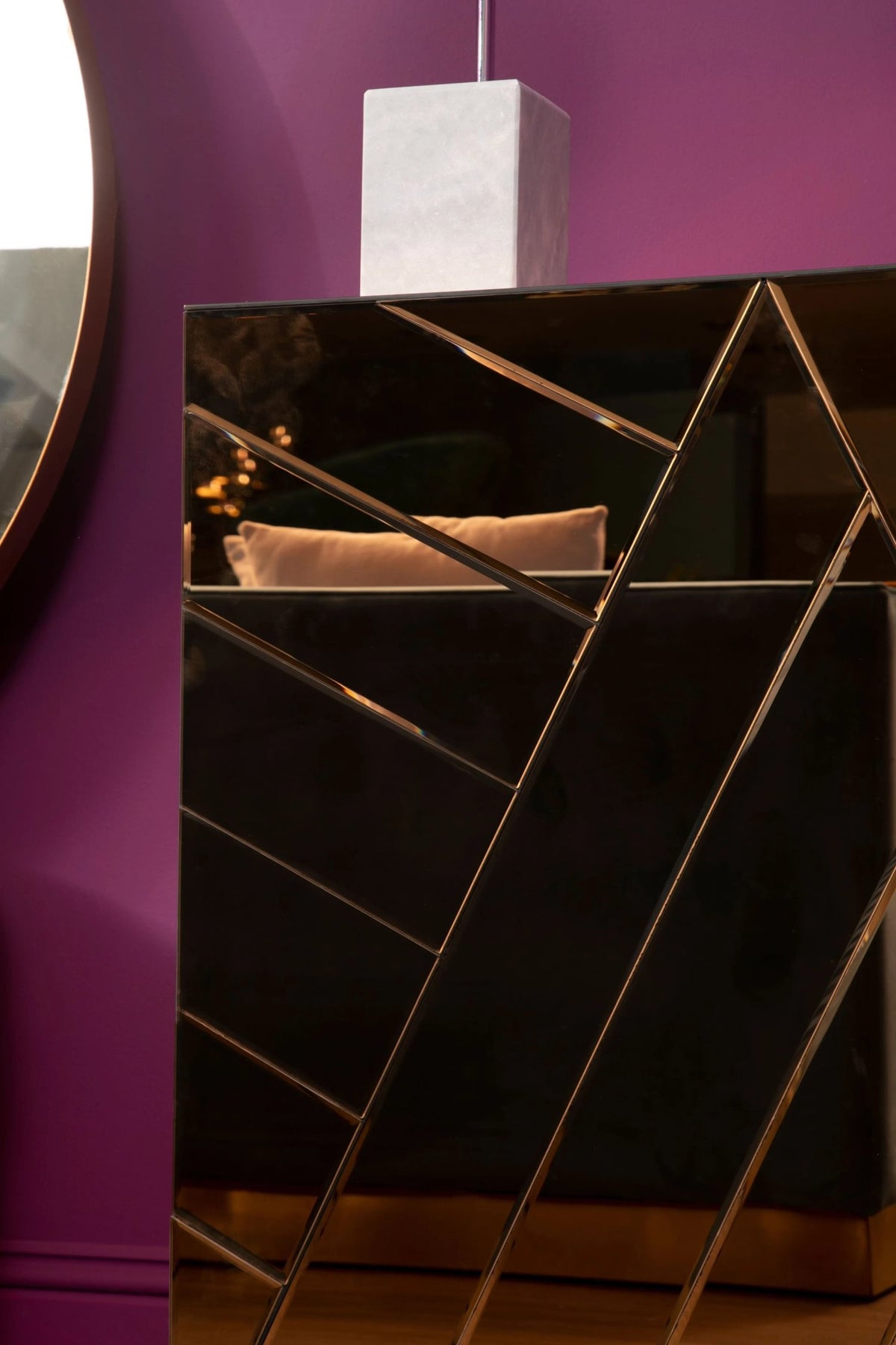 Gosforth Tinted Mirror Console Table