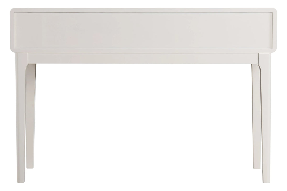 Rye Wood Veneer Two Drawer Dressing Table #colour_ivory
