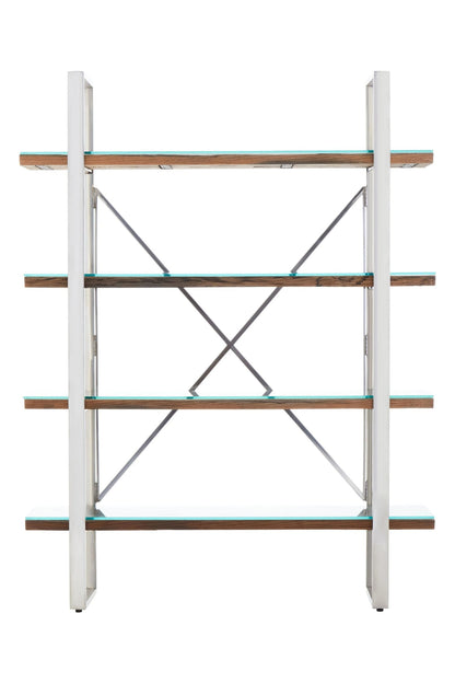 Madison Recycled Wood Four Tier Shelf Unit 