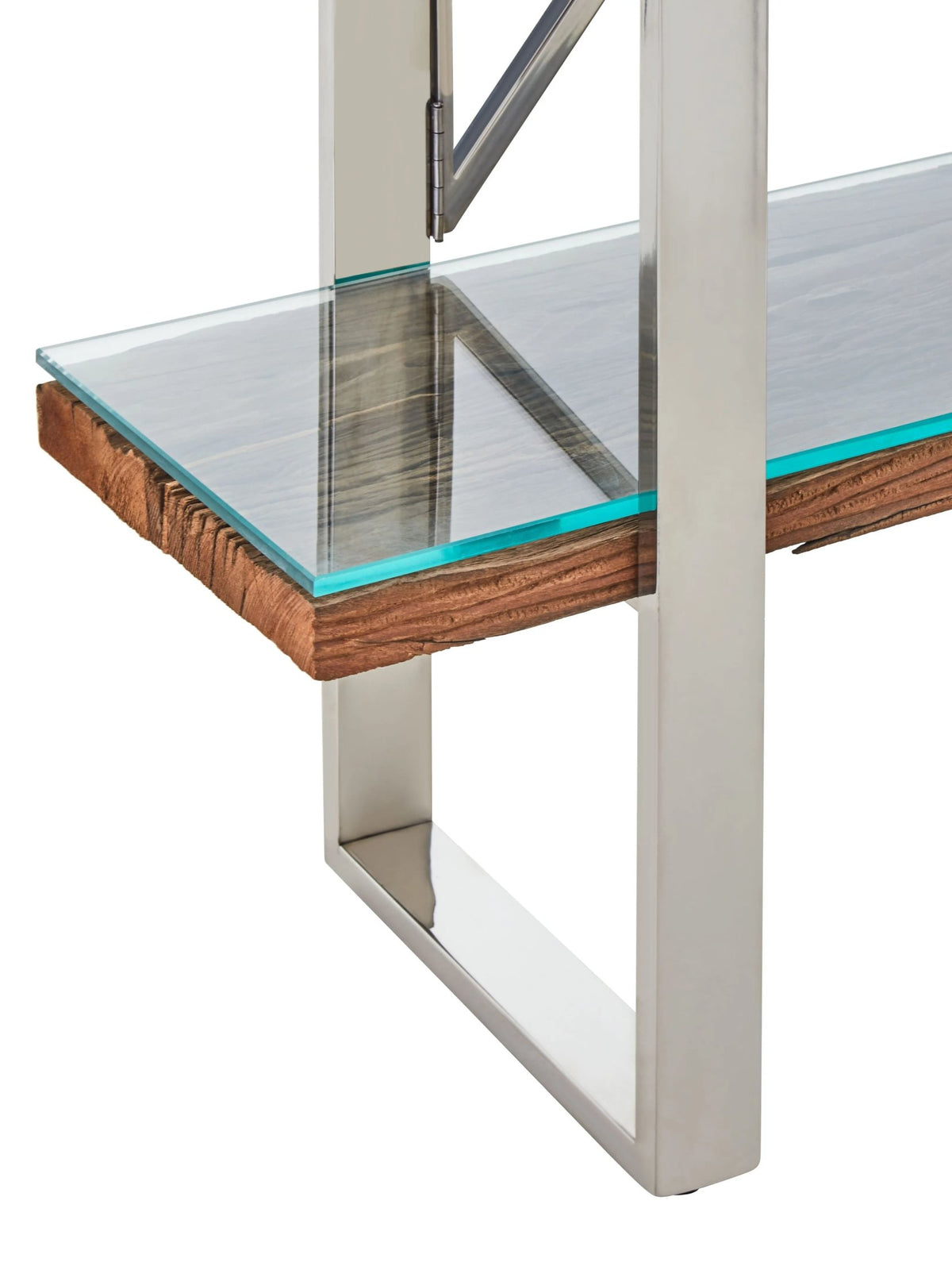 Madison Recycled Wood Four Tier Shelf Unit 