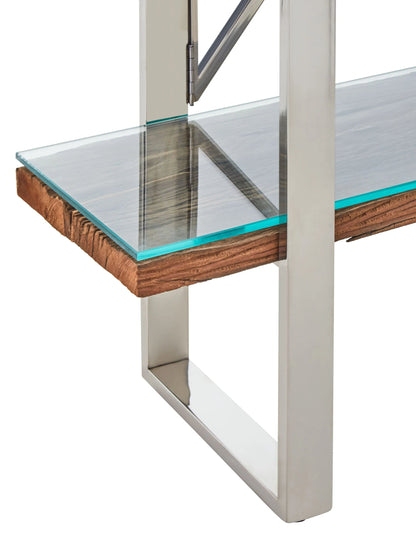 Madison Recycled Wood Four Tier Shelf Unit 