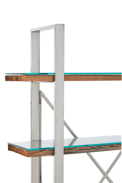 Madison Recycled Wood Four Tier Shelf Unit 