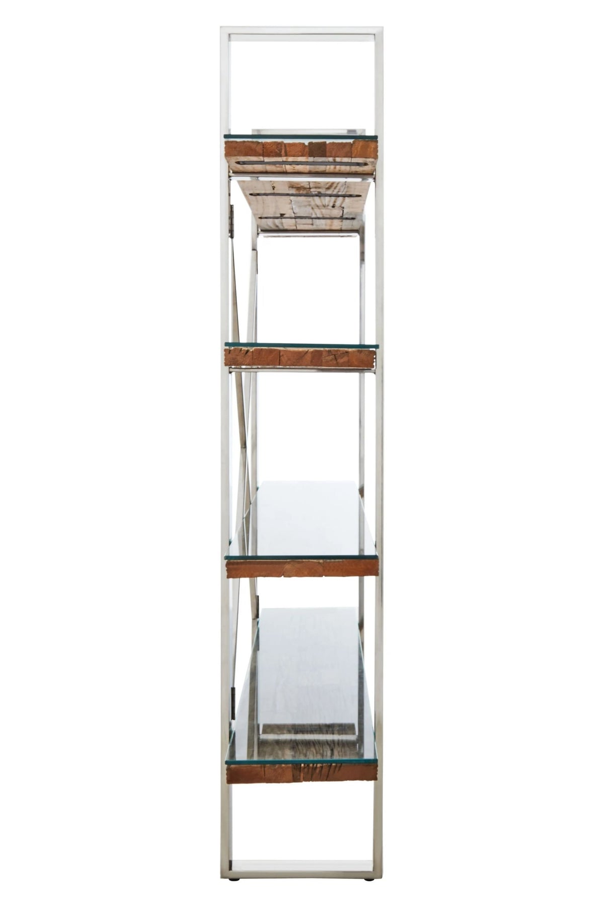 Madison Recycled Wood Four Tier Shelf Unit 